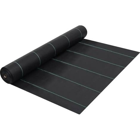 Unkrautbekämpfungsfolie, langlebiges Material, einfach zu verwenden, Schwarz (1/2)