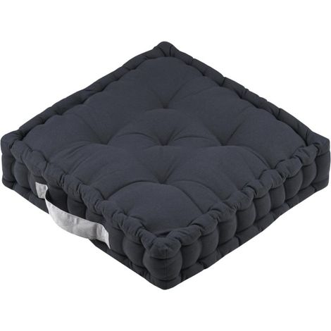 Kissen Duo Stoff Anthrazit/Maus 45x45x10cm - Stoff