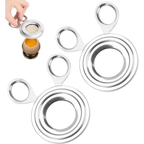 Ouvre Oeuf à La Coque, 2pcs Coupe Oeuf à La Coque Pince dur Inox, Ciseaux Coquille Ouvreur D'Oeufs Gourmet en Acier Inoxydable Découpe pour Ustensiles Accessoire de Cuisine Restaurant