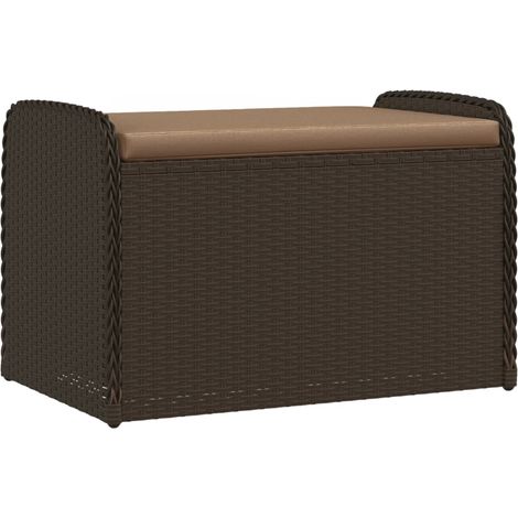Maison Exclusive - Sitzbank mit Stauraum & Kissen Braun 80x51x52