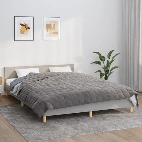 Furniture Limited - Couverture lestée Gris 220x240 cm 11 kg Tissu (1/4)