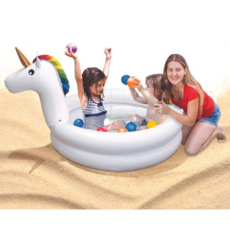 Piscinette gonflable licorne 130 cm (1/5)