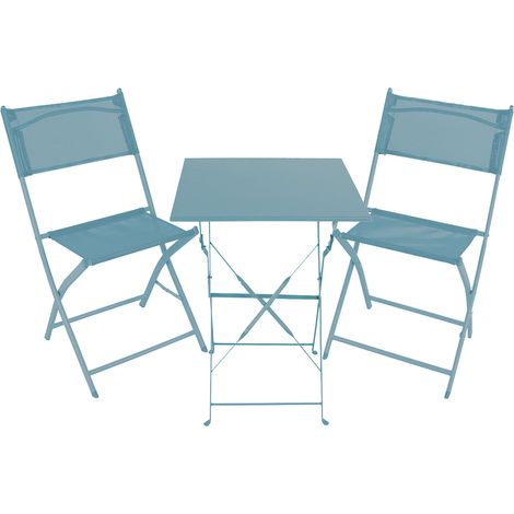 3tlg Bistroset Gartenmöbelset Türkis-MGM6000TB-3tlg (1/5)