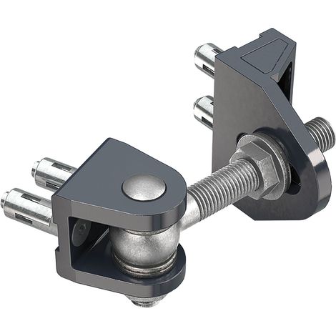 Torband BOLTONHD4D,4-fach verstellbar,180°Öffnungswinkel,Platte 45x35,5mm,silber (1/4)