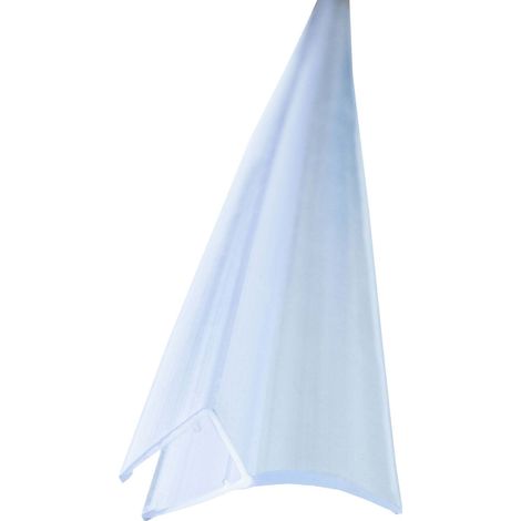 Duschdichtung Spaltdichtung, Abdichtung Dusche Transparent zwischen Duschwand und weiterem Glaselement, Duschlippe aus PVC - für 6mm Glasstärke