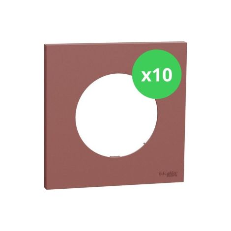 Schneider - Odace 2025 - LOT de 10 Plaques de finition 1 poste - Rose grenat - Ru00e9f : S905702 x 10 (1/5)
