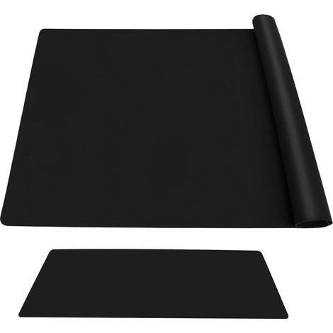 Tapis en Silicone, 70 x 50 cm Noir, Tapis de Cuisson en Silicone, Table, 1mm, pour Enfants, Large Tapis de Bricolage pour Résine époxy, Protéger le Plan de Travail de la Cuisine (1/5)