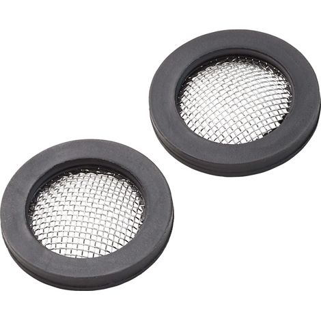 Schläfer 184414 Guarnizioni Idrauliche Universali da 1/2 con inserto rete inox anticalcare, Rondelle in Gomma per Doccino, Soffione e Doccetta, Altezza 3mm, Bagno Box Doccia, Vasca- Conf. 2 Pezzi (1/5)