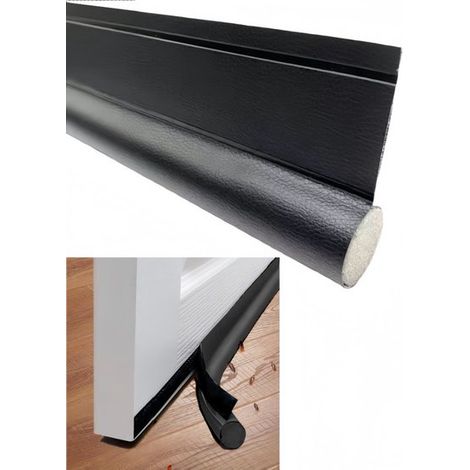 1 unidad, burlete autoadhesivo para puertas, tira de sellado para huecos de puertas, tira de sellado para huecos de puertas resistente al viento, ahorro de energía, recortable, resistente al desgaste, (1/5)