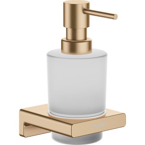 AddStoris dosatore di sapone liquido 200 ml in vetro 8x16x9 cm, bronzo spazzolato (41745140)
