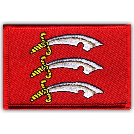 Patchion Essex - bandiera - Retro autoadesivo - Toppa/distintivo/emblema ricamato