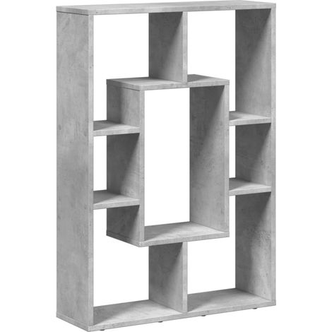 Maison Exclusive - Bücherregal Betongrau 63x20x90 cm Holzwerkstof