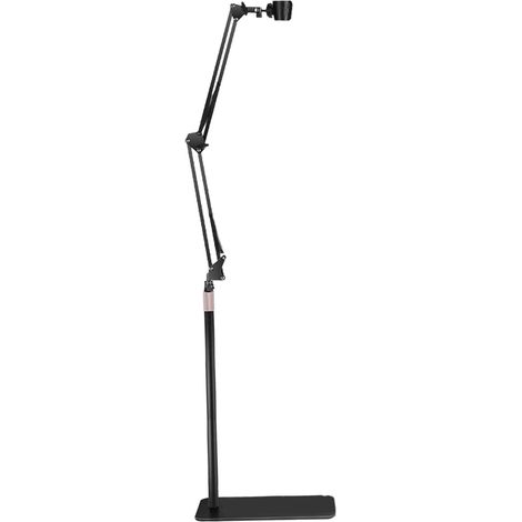 Support de sèche-cheveux avec base lourde debout au sol, porte-souffle multifonctionnel réglable en hauteur et en angle avec une base lourde pour les soins à la maison et aux animaux de compagnie (1/5)