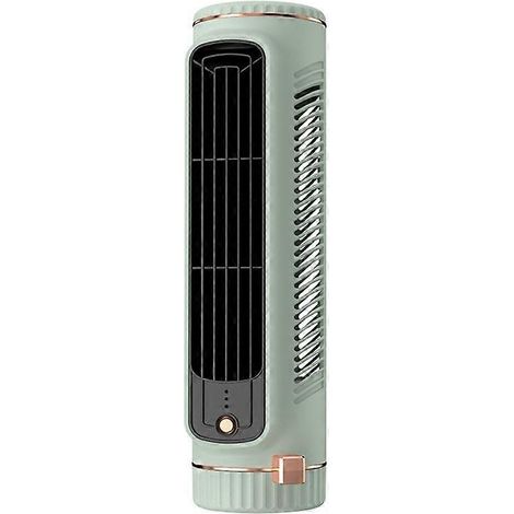 Ventilateur électrique portable vert 3 vitesses avec mini conditionneur d'air, brumisateur rafraîchissant pour bureau, camping et maison, appareil compact silencieux, usage personnel, modèle moderne é (1/5)