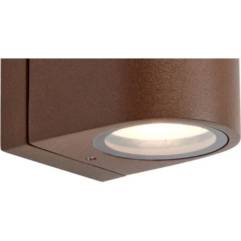 Applique murale exterieure led alor double - acier corten - eclairage haut et bas ip65 dimmable markslojd 224314271 224314271 (1/3)
