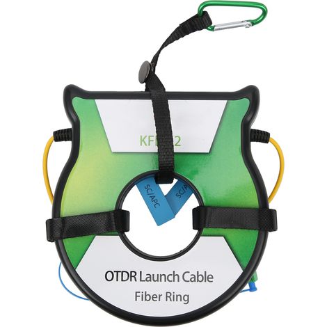 500 m OTDR-Glasfaser-Einspeisekabel, Singlemode 9/125µm OS2, SC/APC-zu-SC/APC-Steckverbinder, Adapter im Lieferumfang enthalten, Reflektometrie-Test. (1/5)