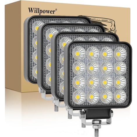 LED Work Lights, 3.3 Inch 48W Mini Spotlight, Aluminum Alloy, IP67 Waterproof, For SUV 4x4 (1/5)
