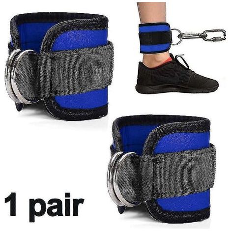 Sangle de cheville pour machines à câbles, extensions de jambes, exercices pour les fessiers-Blue (1/5)