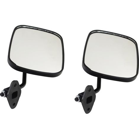 Rétroviseur pour tracteur agricole tondeuse véhicule électrique à trois roues quatre roues camion de livraison remorque caravane chariot voiture de golf pelle (noir, côté droit 2pcs) (1/4)