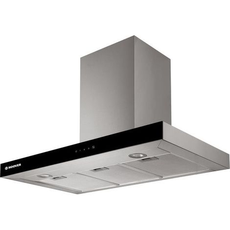 Hoover HBVS985TX Cappa a Parete 90 cm 620 m³-h Classe C 67 dB Touch 3 Velocita' LED colore Acciaio Inox