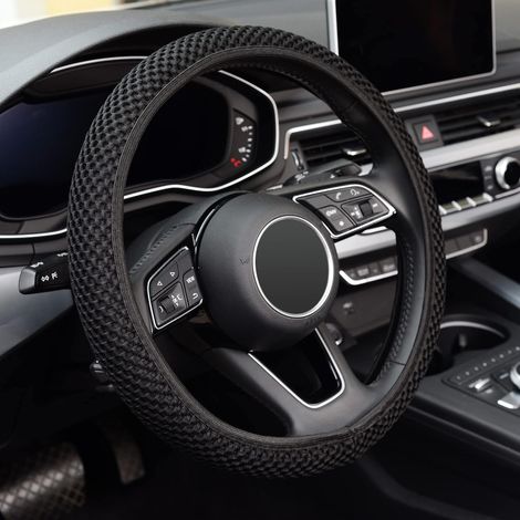 Coprivolante elastico e retrattile, caldo d'inverno e fresco d'estate, universale da 15 pollici, in microfibra traspirante con effetto seta di ghiaccio, antiscivolo, inodore, facile da trasportare, ne