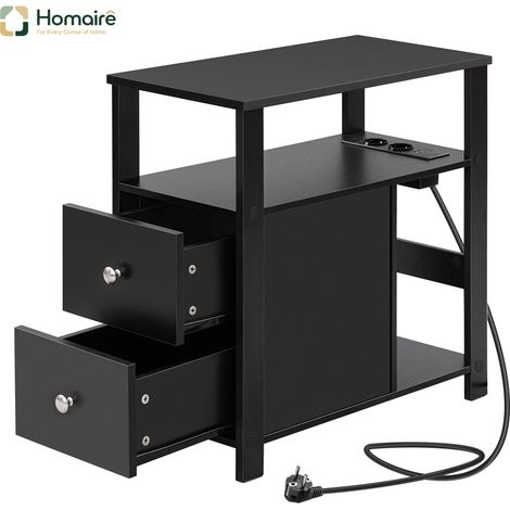 Schwarzer Esstisch aus Holz 60 x 30 x 60 cm HOMAIRE (1/5)