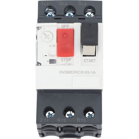 Disjoncteur de protection contre les surcharges et les courts-circuits pour moteur, interrupteur de protection de démarreur de moteur AC690V GV2 ME05C 0,63‑1A (1/5)