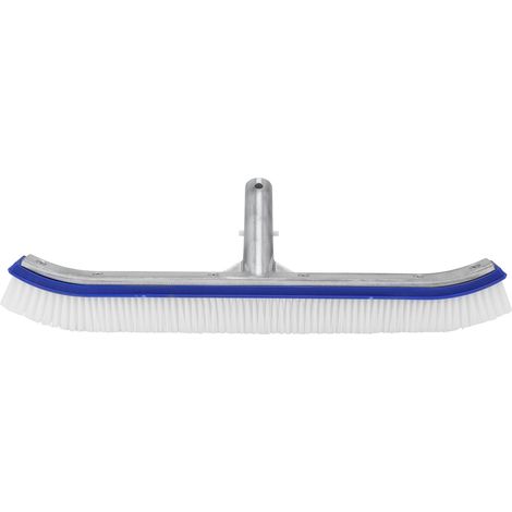 Brosse de nettoyage de piscine, manche en aluminium pour carrelage mural et sols.