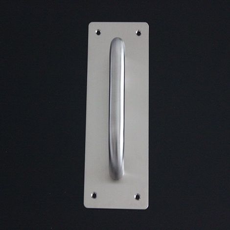 Poignées de porte de grange en acier inoxydable, en argent, pour hangar, porte coupe-feu commerciale, porte coulissante, robuste (1/5)