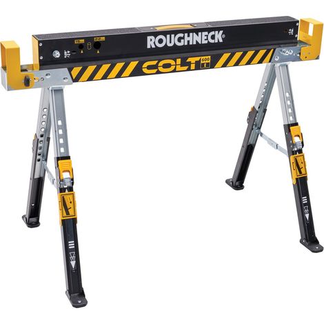 Roughneck Colt 600E ROU35601 Adjustable 598kg Capacity Sawhorse Trestle 35-601