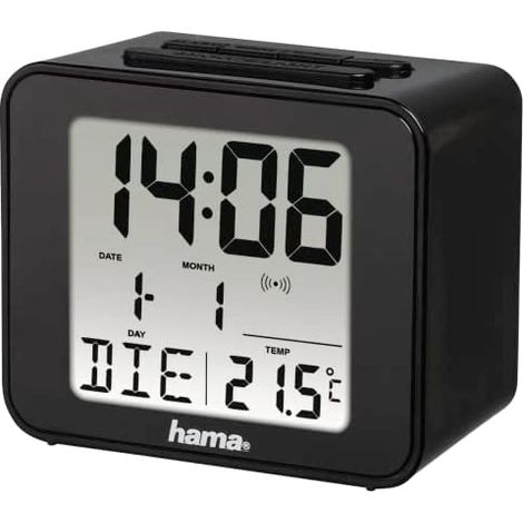 Hama Cube Digitaler Radiowecker, Holzwerkstoff de, Schwarz (1/3)