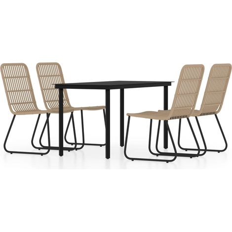 Maison Exclusive - Set Mobili da Pranzo per Giardino 5 pz Rovere