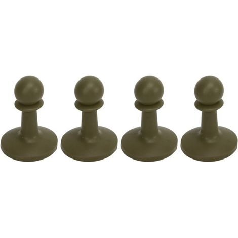 4 Pcs Capuchon Parafoudre, TPR Antistatique, pour Mât de Tente, Camping et Alpinisme (1/4)