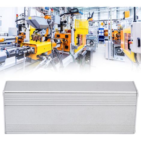 Boîtier en aluminium argent sable 25 x 40 x 110 mm pour amplificateur à écran plat, boîtier en aluminium pour amplificateur à tubes Hi-Fi, boîtier en aluminium pour alimentation, boîtier en aluminium (1/5)