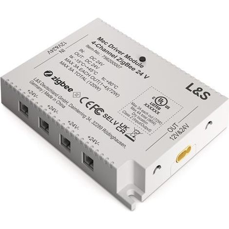 Módulo de función Mec Driver 4 canales con 1 salida LED 24V DC L.98,3mm L&S (1/2)
