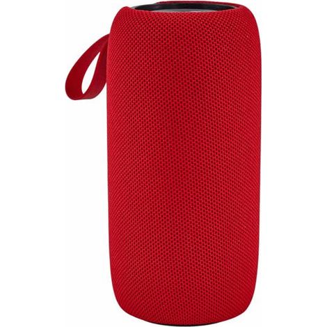 L'Arcolaio Speaker Bluetooth Cilindrico FM Rosso/Giallo 8,4x8,4x17,2 cm