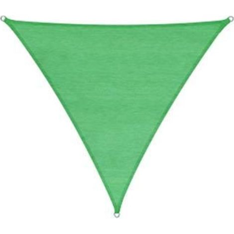 VELA OMBREGGIANTE HDPE TRIANGOLARE VERDE Peso 180gr/Mq mt.3,6x3,6x3,6