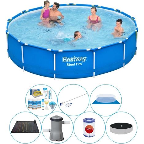 Bestway Bestway Steel Pro Ronde - 396x84 cm - 8-pièces S21608