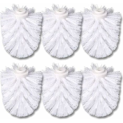 Brosse WC Remplaçable, Lot de 6, Têtes de Brosse WC, Brosse Toilette, Toilettes. (1/4)