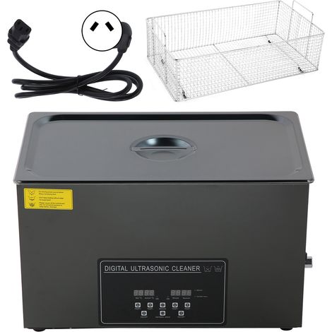 Nettoyeur Ultrasonique 30L Acier Inoxydable Écran Digital Machine de Nettoyage Industrielle YM-1030AAU Prise 220V (1/5)