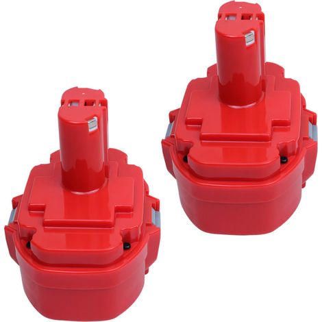 Pdstation – Batterie de rechange Ni-MH 18V 4.8Ah – Lot de 2 – Compatible Makita PA18, 1822, 1823, 1834, 1835 – Performance stable et durable - 194105-7 (1/5)