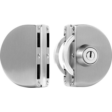 No Drilling Stainless Steel Glass Door Lock Double Glass Door Lock Center Glass Door Lock Double Sliding Door Glass Door (1/4)