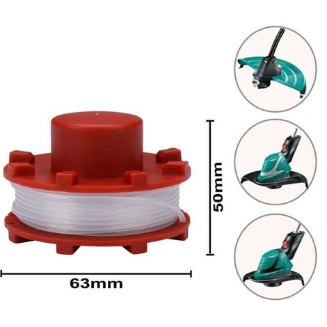 Bobine de fil nylon 2mm pour débroussailleuse Einhell – Longueur 8m – Compatible GE-CT 36/30 Li E, AGILLO 36/255 BL, AGILLO 18/200 (1/4)