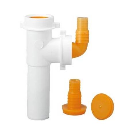 RACCORDO 2 VIE DIAM. 40 CON ATTACCO LAVATRICI E LAVASTOVIGLIE 120MM Diam. 40 x 120mm LIRA