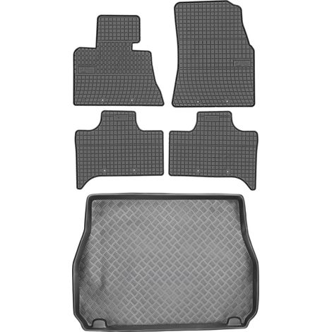 Juego de alfombrillas de goma para coche y alfombrilla para maletero para BMW X5 E53 SUV de 1999-2006.