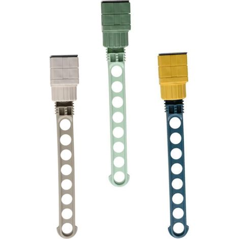 Ensemble de 3 cintres rotatifs en acier inoxydable, pliables et muraux, avec porte-jupes portable, porte-serviettes et crochet de séchage. Cintre rég (1/5)