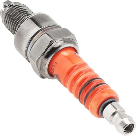 Bougie d'allumage modifiée A7TJC 69 mm à trois buses, compatible avec les motos 110 cm³ et les voitures à moteur Beam GY6/125 cm³. (1/5)