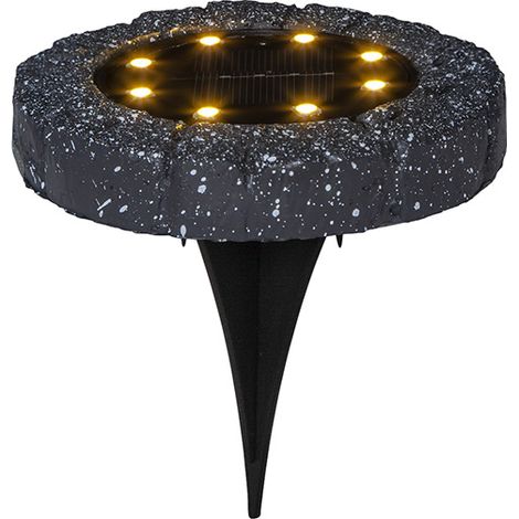 Lot de 2 Balises sol GRAPHITE LED solaire à planter (1/5)