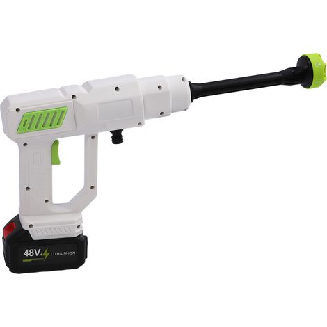 Nettoyeur Haute Pression Sans Fil À Batterie Transportable Manuel Pistolet 435 PSI Pour Lavage Voiture Arrosage Végétaux Prise UE 110-240V (1/5)