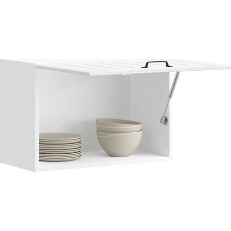 Küchen-Hängeschrank Lucca Hochglanz-Weiß Holzwerkstoff